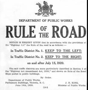 Rule of the Road public announcement Rule of the Road public announcement
