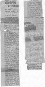 Heddle Motor trip to Vancouver Vernon News article: Heddle Motor trip from Oyama to Vancouver