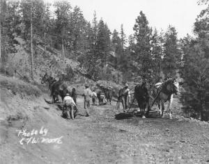 Vernon-Kelowna road construction Rattlesnake Point