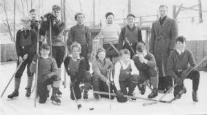 Oyama boys' hockey team