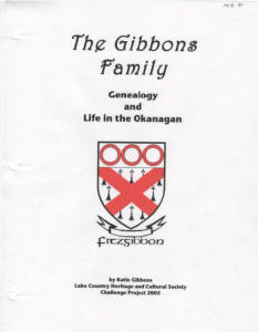 The Gibbons Family Genealogy