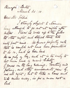 Letter to James Goldie