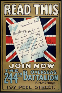WW I recruitment poster