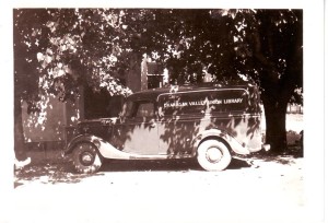 Okanagan Valley Union Library book truck