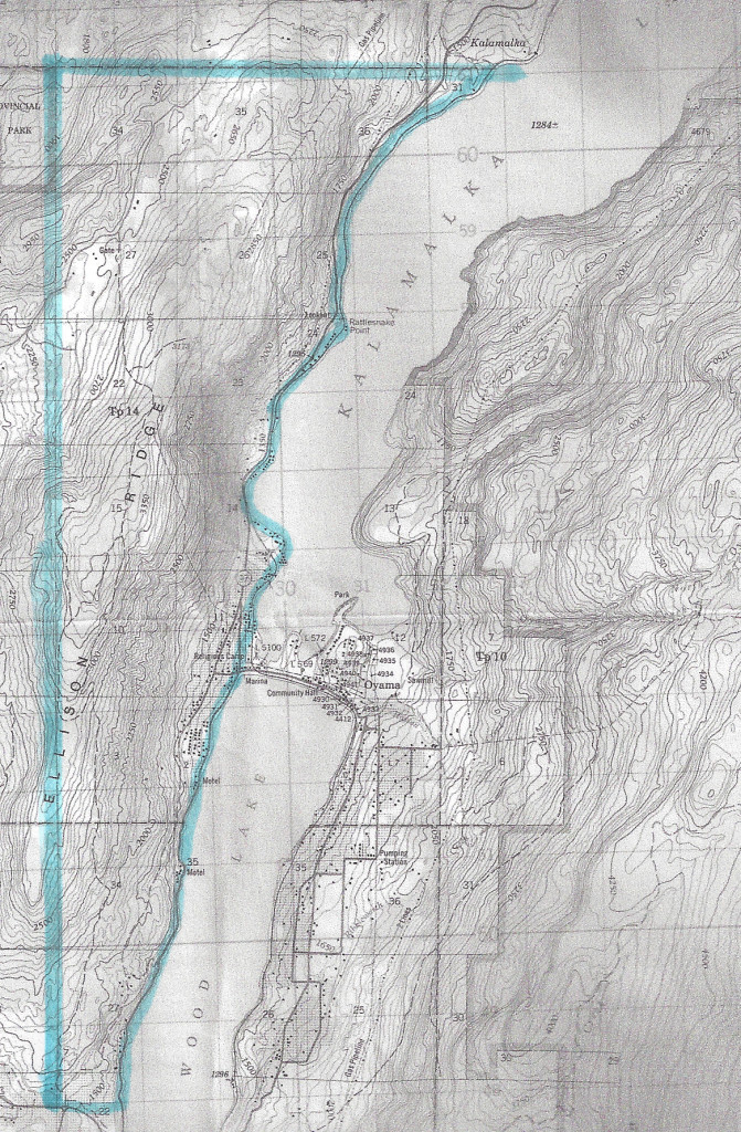 Map of Oyama West Polling Division
