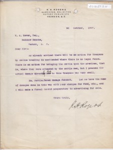 Correspondence Rogers to Hewer